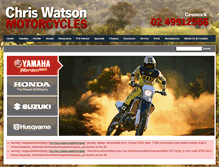 Tablet Screenshot of chriswatsonmotorcycles.com.au